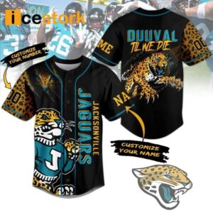 Jaguars Duuval Til We Die Custom Baseball Jersey