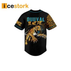 Jaguars Duuval Til We Die Custom Baseball Jersey