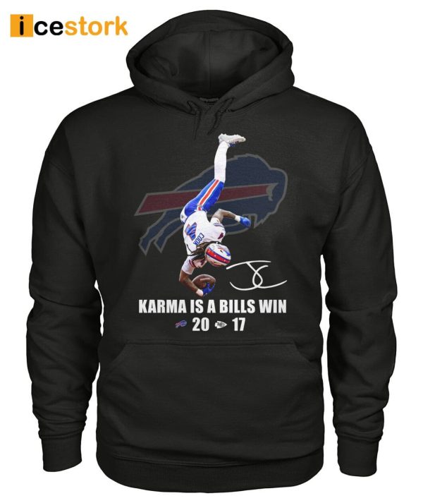 James Cook Karma Is A Bills Win Shirt