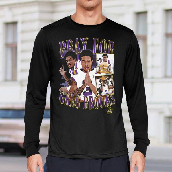 Jayden Daniels Pray For Greg Brooks Jr Shirt