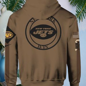 Jets Salute To Service Veterans Day Brown Hoodie1