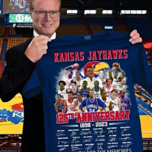 Kansas Jayhawks 125th Anniversary 1898 2023 Thank You For The Memories Signature Shirt