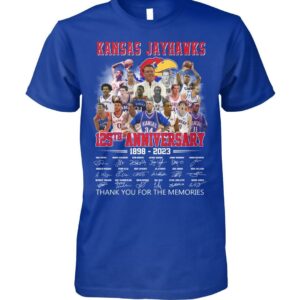 Kansas Jayhawks 125th Anniversary 1898 2023 Thank You For The Memories Signature Shirt 1