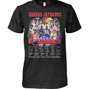 Kansas Jayhawks 125th Anniversary 1898 2023 Thank You For The Memories Signature Shirt 2