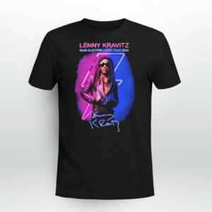 Lenny Kravitz Blue Electric Light Tour 2024 Signature Vintage Shirt3