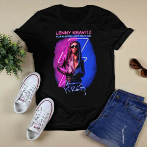 Lenny Kravitz Blue Electric Light Tour 2024 Signature Vintage Shirt45454