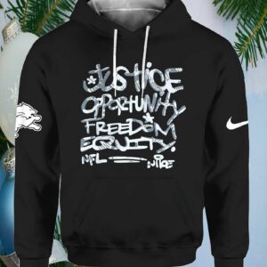 Lion Justice Opportunity Equity Freedom Hoodie