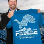 Lions 2023 NFC North Champions Let’s Go Lions Shirt