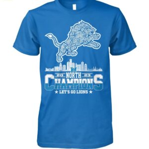 Lions 2023 NFC North Champions Let's Go Lions Shirt