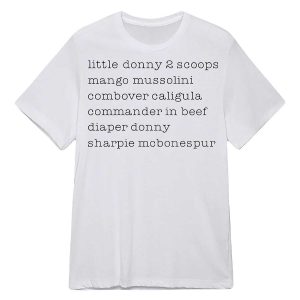 Little Donny 2 Scoops Mango Mussolini Combover Caligula Commander In Beef Shirt1