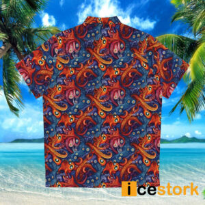 Men's Psychedelic Octopus Tessellation Hawaiian Shirt