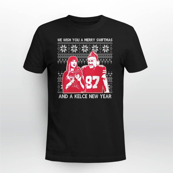 Merry Swiftmas Taylor And Kelce New Year Shirt