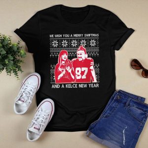 Merry Swiftmas Taylor And Kelce New Year Shirt