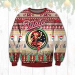 Miller Highlife Beer Ugly Christmas Sweater