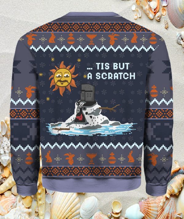 Monty Python The Black Knight Tis But A Scratch Christmas Sweater