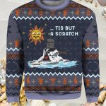 Monty Python The Black Knight Tis But A Scratch Christmas Sweater