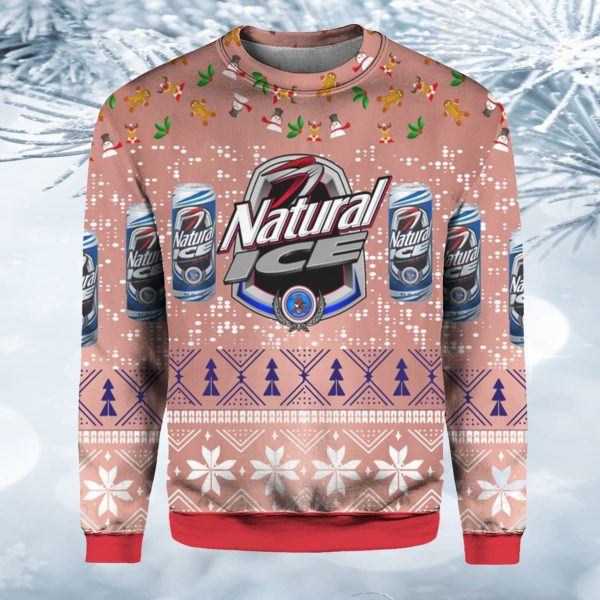 Natural Ice Beer Ugly Christmas Sweater