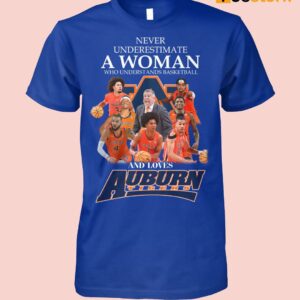 Never Underestimate A Woman Who Understands Basketball And Loves Auburn Shirt