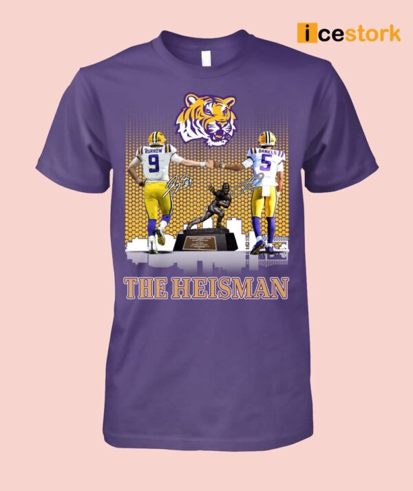 Number 9 Burrow And Number 5 Daniels The Heisman Shirt