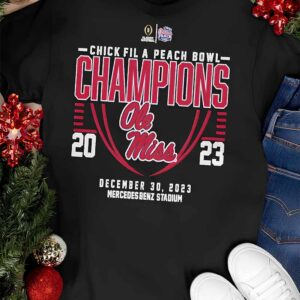 Ole Miss Rebels 2023 Chick fil A Peach Bowl Champions Shirt