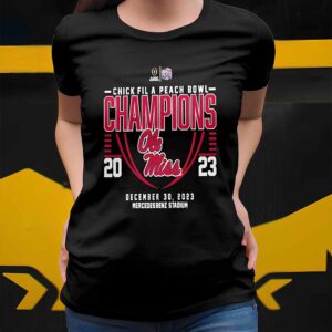 Ole Miss Rebels 2023 Chick fil A Peach Bowl Champions Shirt