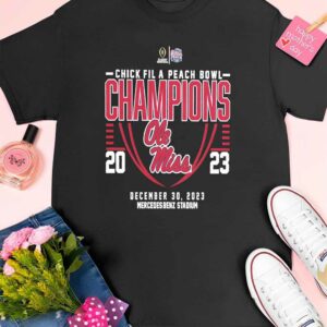 Ole Miss Rebels 2023 Chick fil A Peach Bowl Champions Shirt