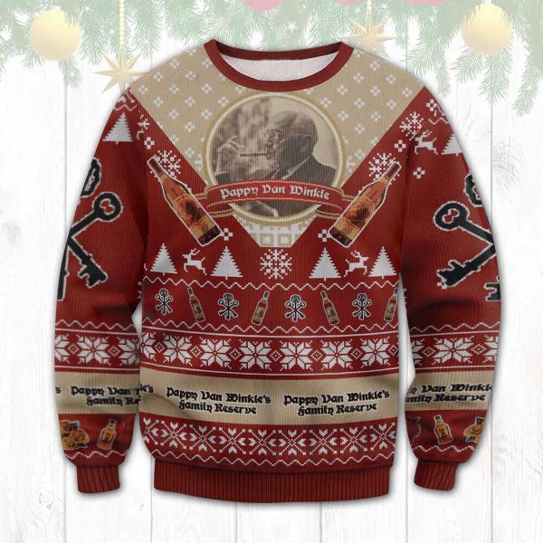 Pappy Van Winkle Ugly Beer Ugly Christmas Sweater