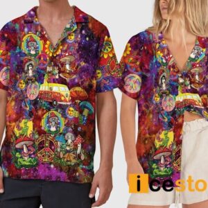 Psychedelic Mushroom Hawaiian Shirt