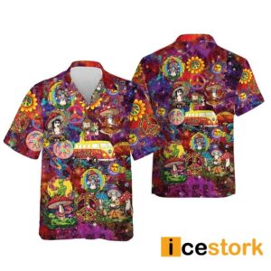 Psychedelic Mushroom Hawaiian Shirt