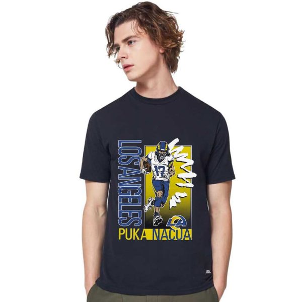 Puka Nacua Los Angeles Rams Homage Caricature Player Tri-blend Shirt