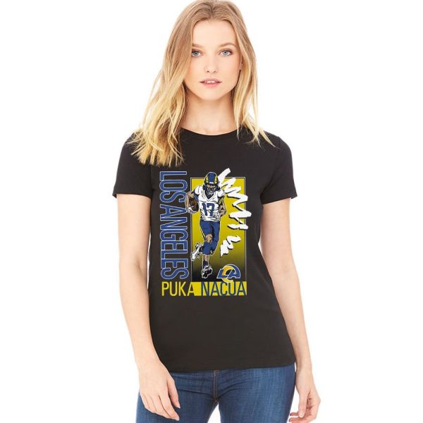 Puka Nacua Los Angeles Rams Homage Caricature Player Tri-blend Shirt