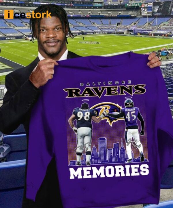 Ravens Tony Siragusa And Jaylon Ferguson Memories Signature Shirt