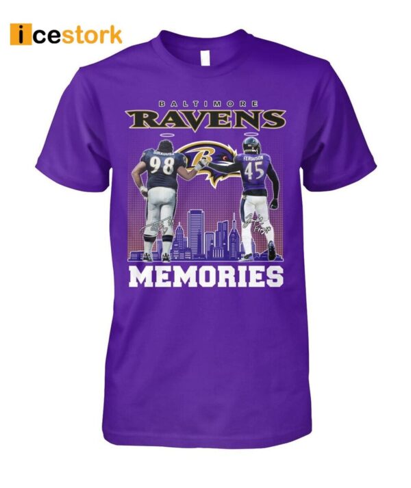 Ravens Tony Siragusa And Jaylon Ferguson Memories Signature Shirt