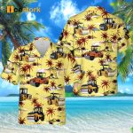 Road Construction Tandem Road Roller 3D Hawaiian Shirt