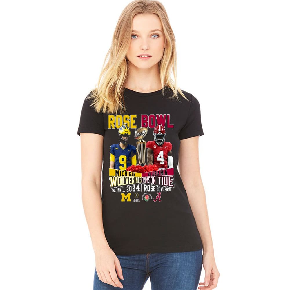 Rose Bowl Michigan Wolverines Vs Alabama Crimson Tide Shirt - Icestork