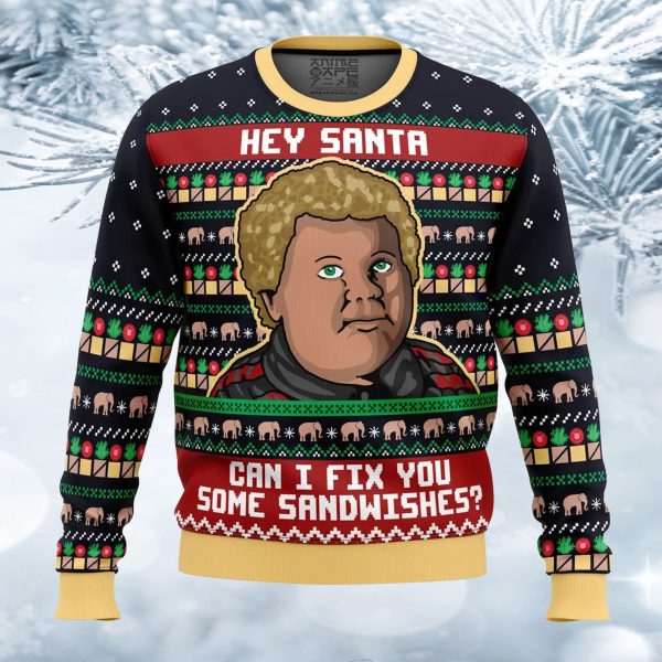 Sandwiches For Santa Bad Santa Ugly Christmas Sweater