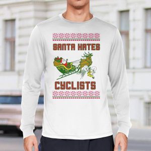 Santa Hates Cyclists Ugly Christmas Sweater4