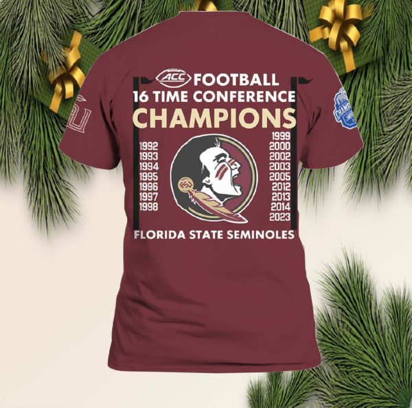 Seminoles 2023 ACC Football Conference Champions Shirt