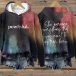 She Overcame Everything That Was Meant To Destroy Her Print Casual Hoodie