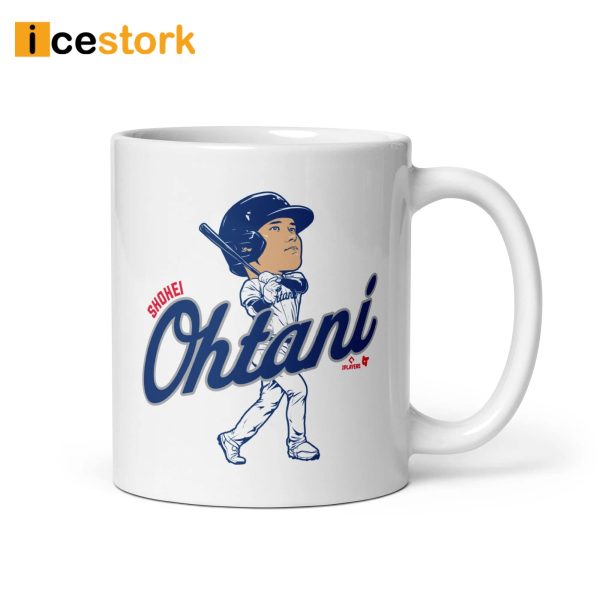 Shohei Ohtani Batting Caricature Mug