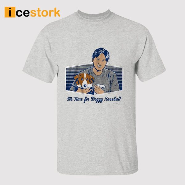 Shohei Ohtani It’s Time for Doggy Baseball Shirt