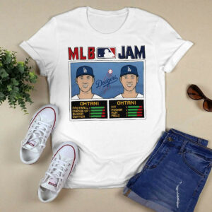 Shohei Ohtani Jam LA Dodgers baseball player shirt3