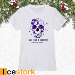 Skull Fight Like A Warrior Crohn’s Disease Awareness Shirt