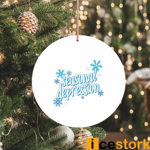 Snow Seasonal Depression Christmas Ornament