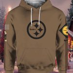 Steelers Salute To Service Veterans Day Brown Hoodie