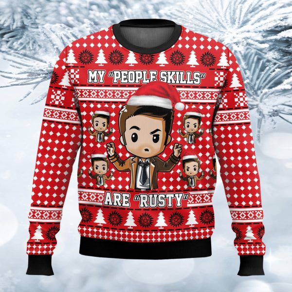 Supernatural My People Skills Are Rusty Ugly Sweater