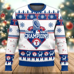 Rangers 2023 World Series Champions Ugly Sweater