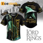 The Lord Of The Rings Not all Those Who Wander Are Lost Custom Name Baseball Jersey