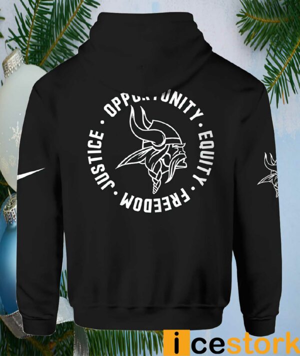Viking Justice Opportunity Equity Freedom Hoodie