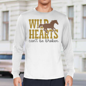 Wild Hearts Can’t Be Broken Horse Art Pattern Print Casual Shirt